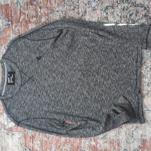 Men's Express Black Speckled Henley Thermal